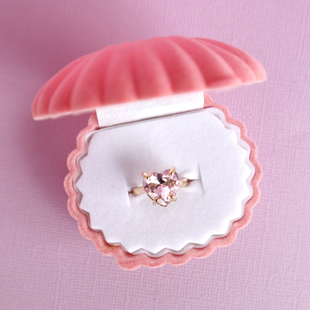 Lauren Hinkley - Crystal Heart Ring With Box