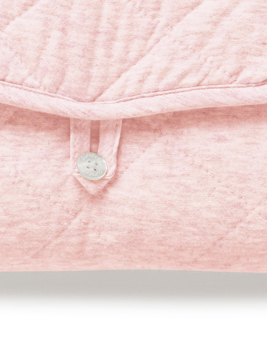 Purebaby - Quilted Change Mat - Soft Pink Melange