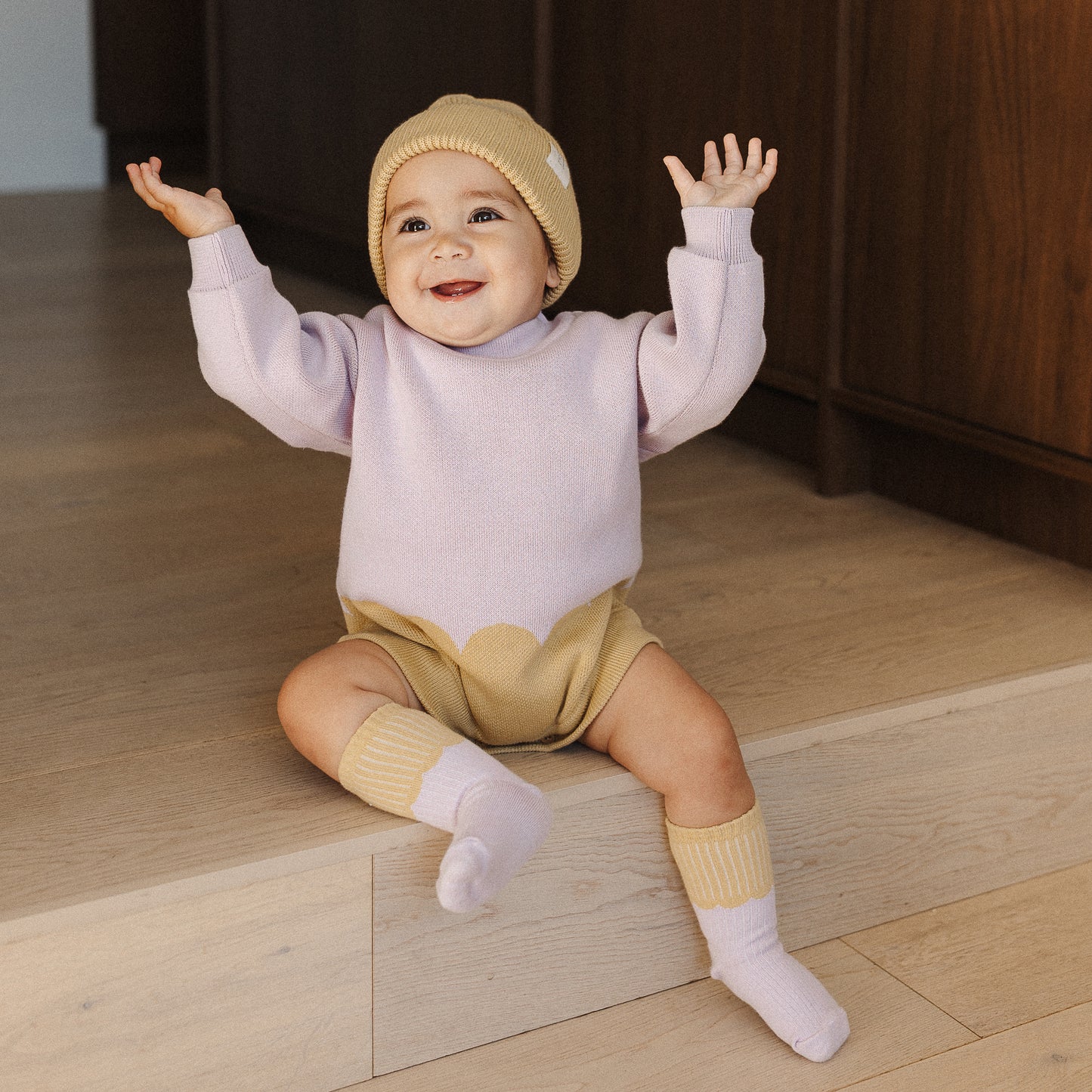 The Rest - Knit Romper - Scallop