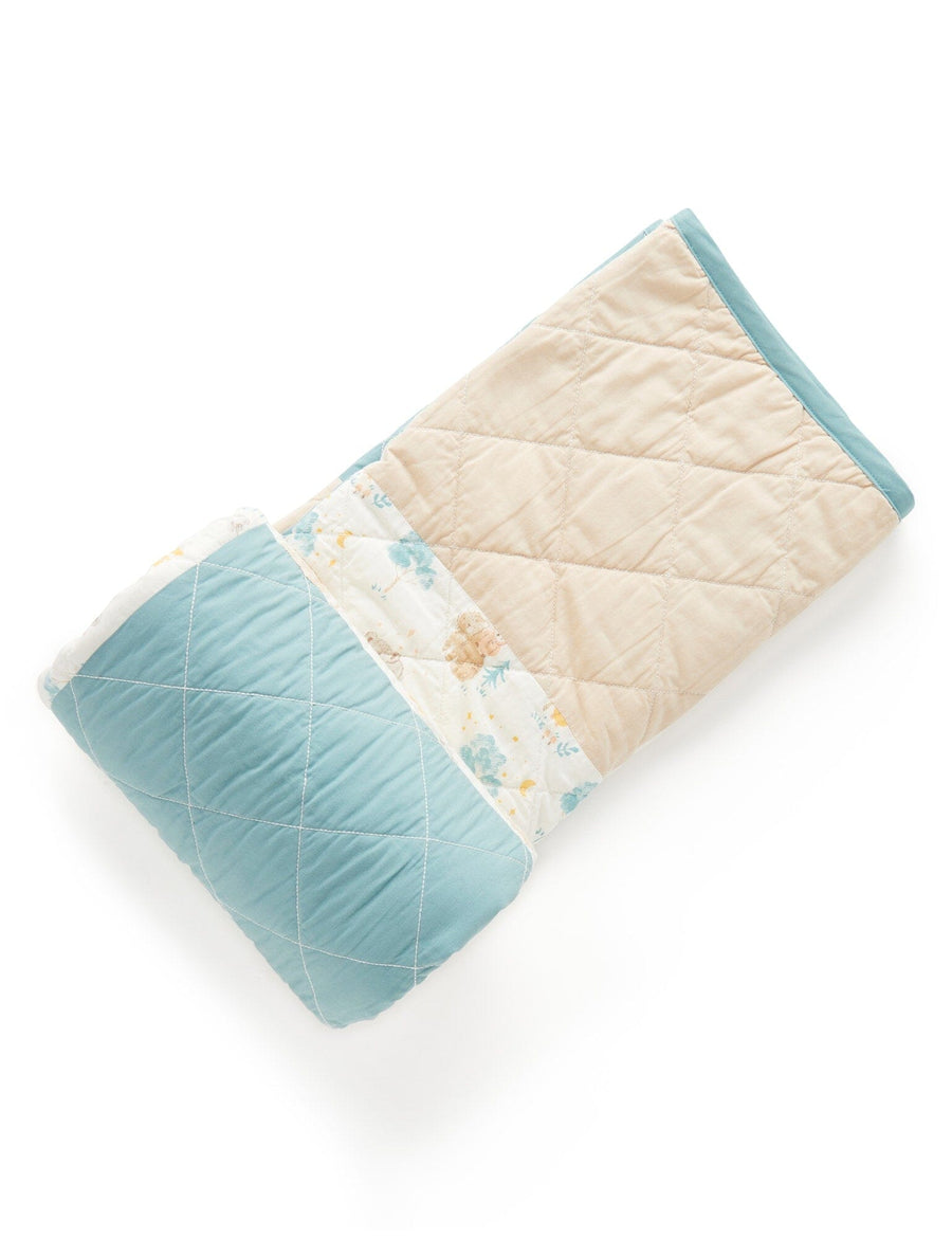 Purebaby - Reversable Quilted Coverlet - Little Nap