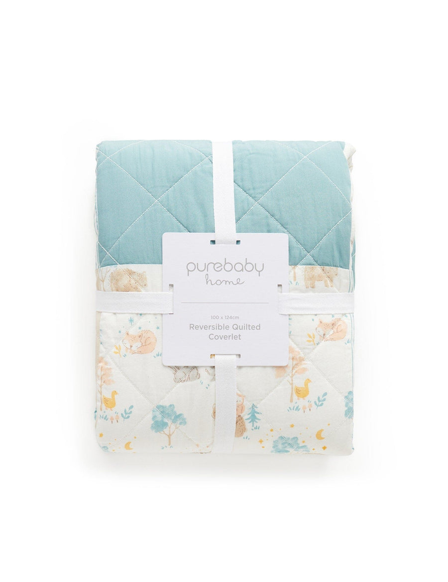 Purebaby - Reversable Quilted Coverlet - Little Nap
