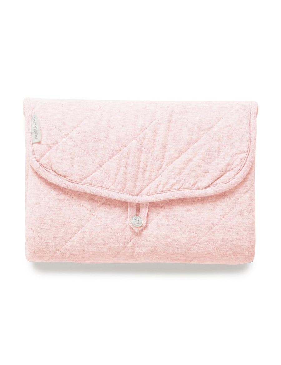 Purebaby - Quilted Change Mat - Soft Pink Melange