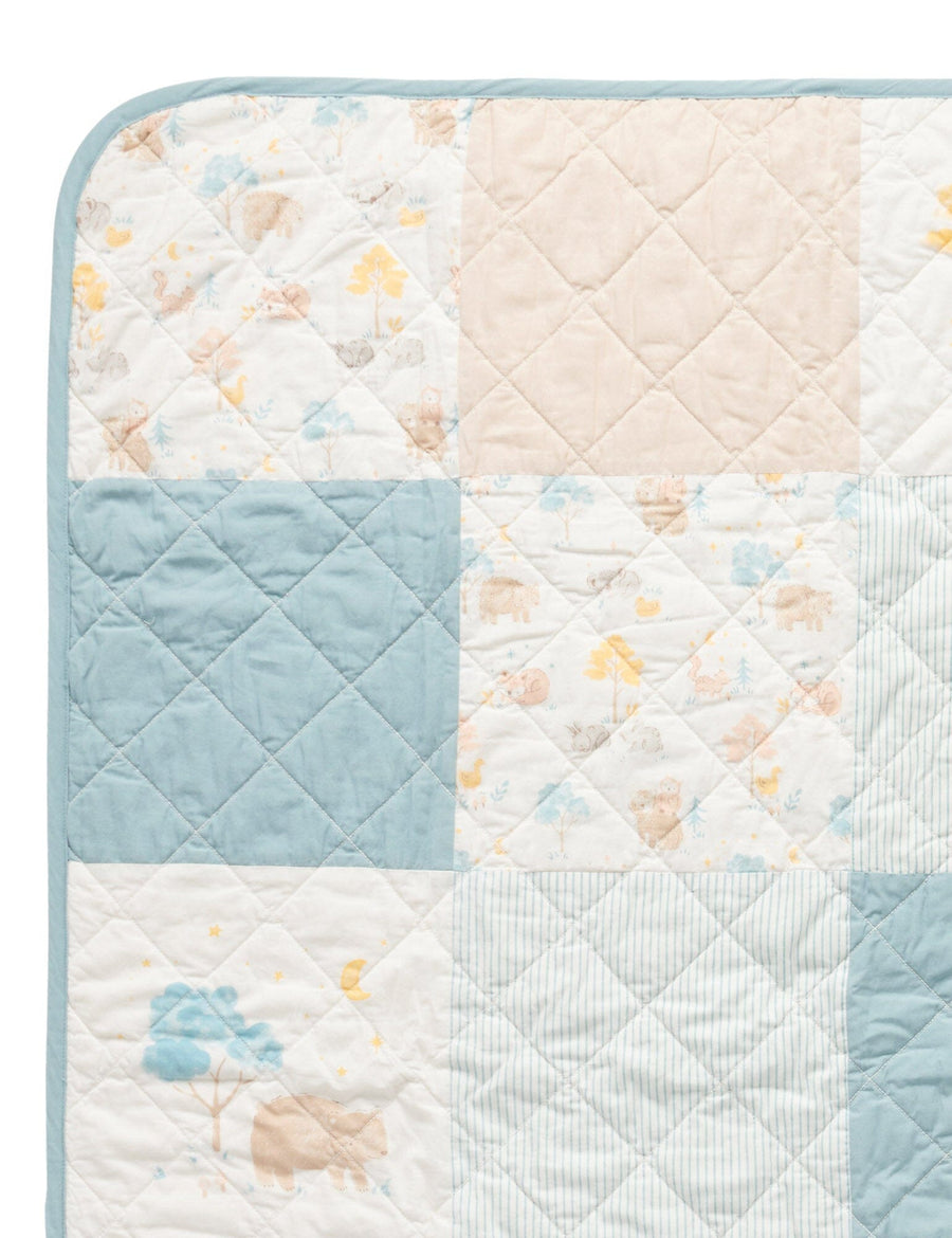 Purebaby - Reversable Quilted Coverlet - Little Nap