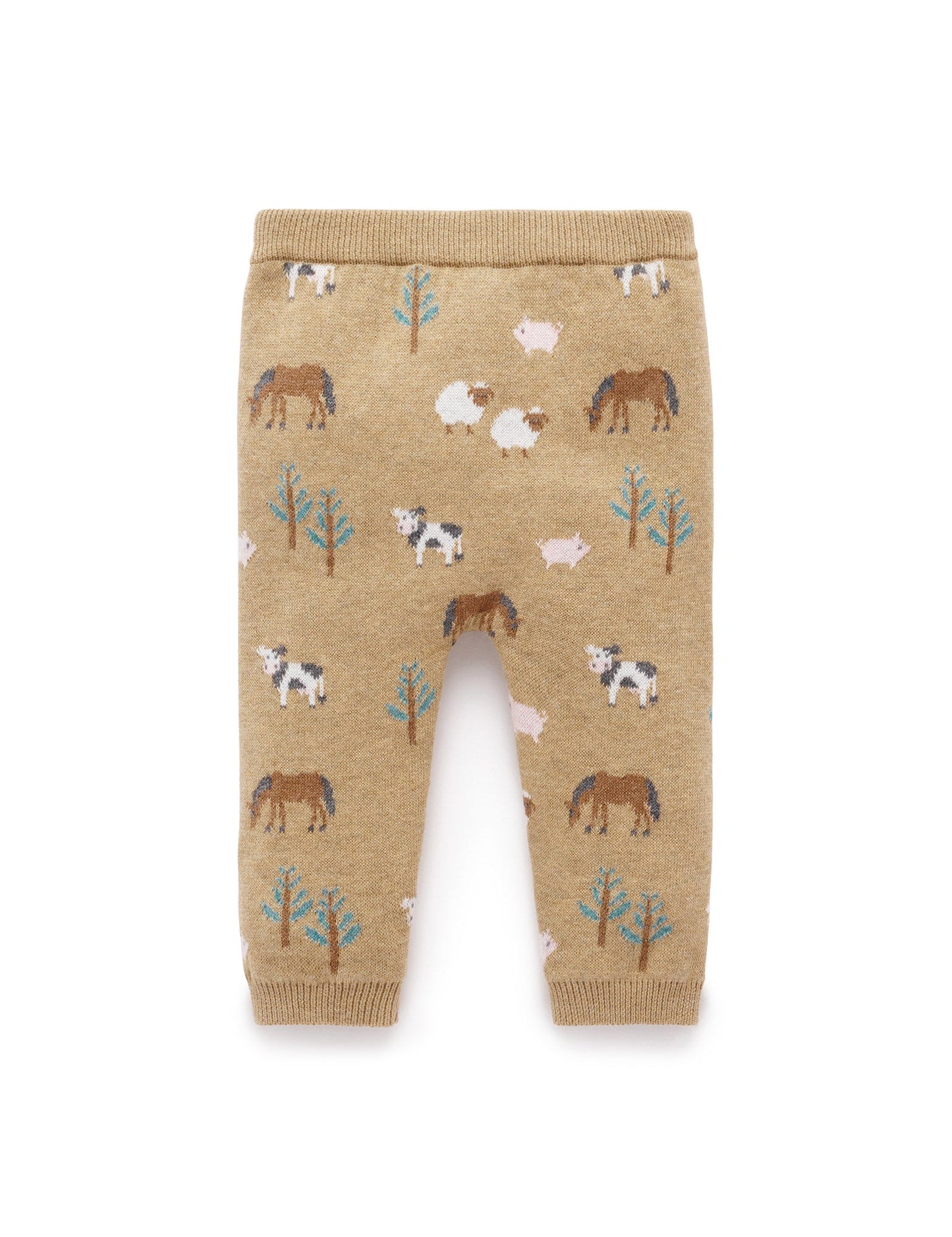 Purebaby - Leggings - Farm Jacquard