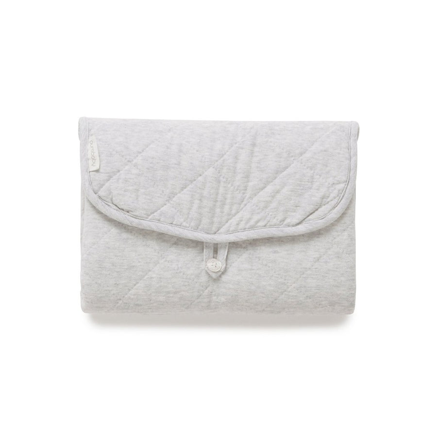 Purebaby - Quilted Change Mat - Pale Grey Malange