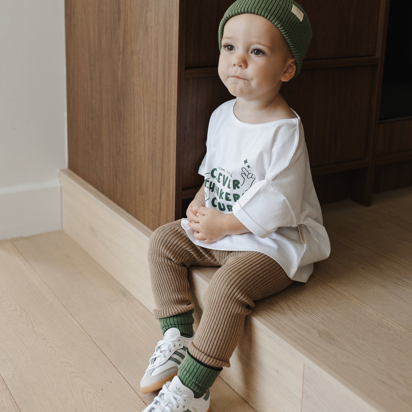 The Rest - Organic Cotton Rib Knit Leggings - Mud