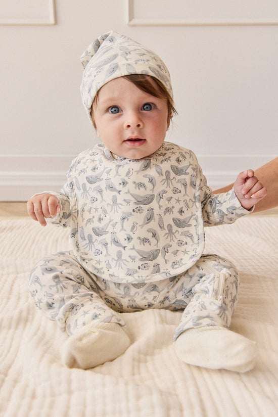 Jamie Kay - Organic Cotton Bib - Sea Life