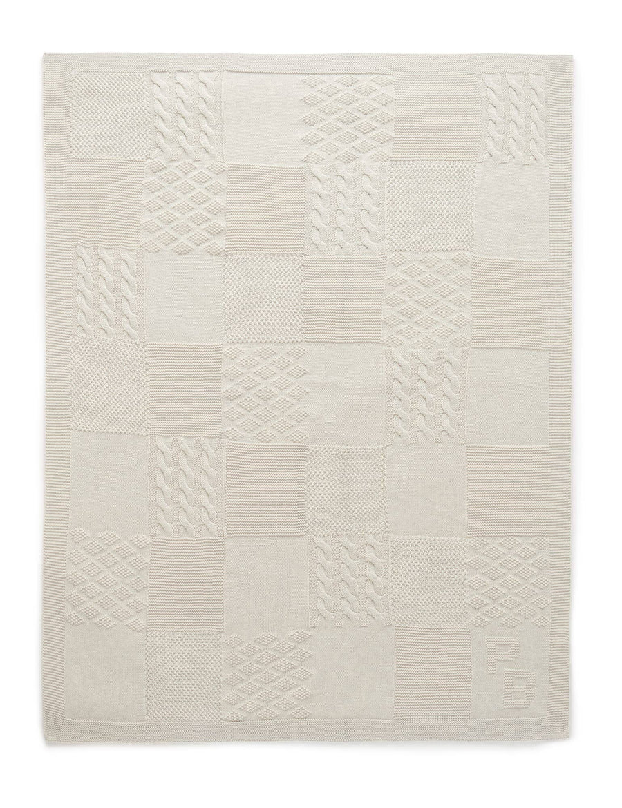 Purebaby - Textured Patchwork Blanket - Wheat Melange