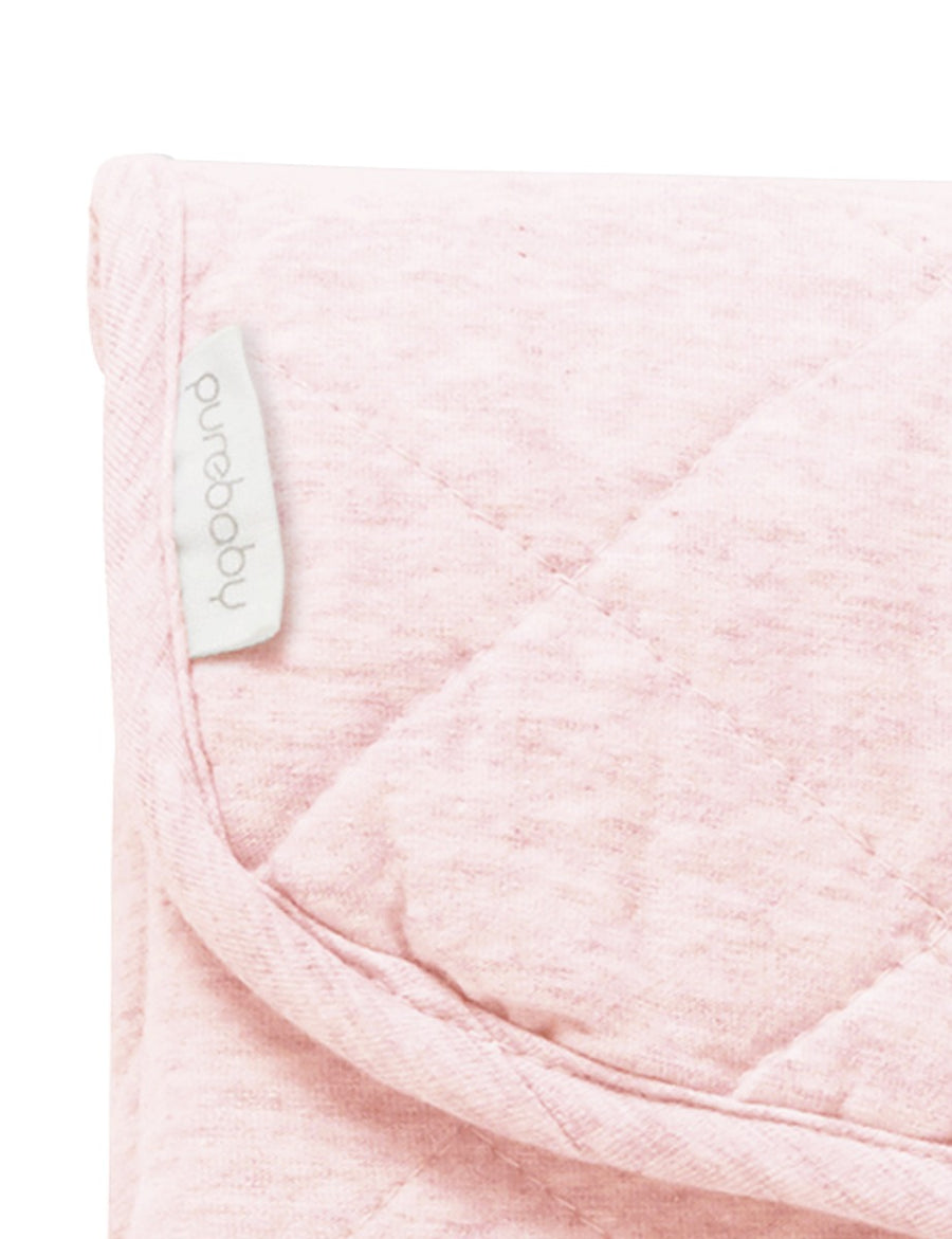 Purebaby - Quilted Change Mat - Soft Pink Melange