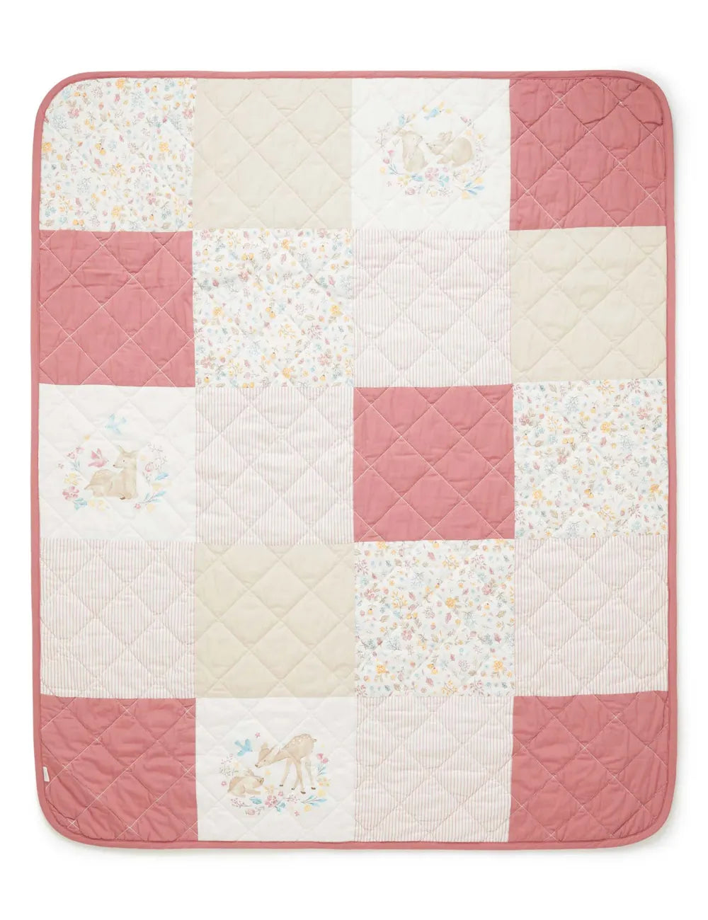 Purebaby - Reversable Quilted Coverlet - Posy