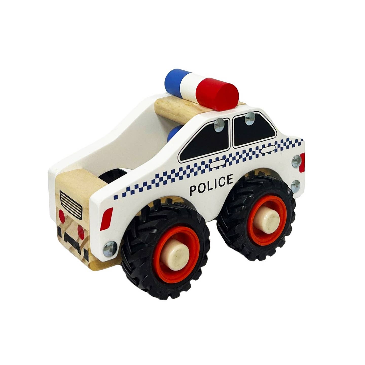 ToysLink - Wooden Police Car