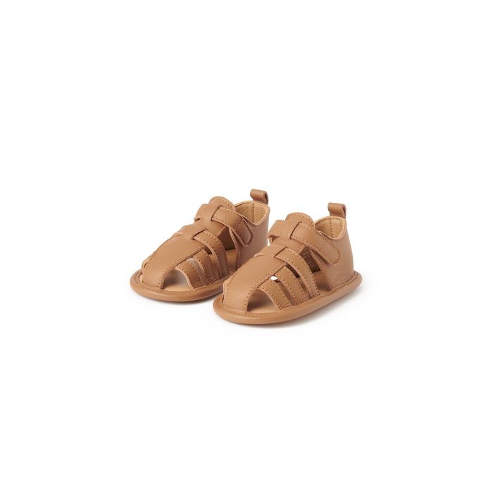 Purebaby - Pre Walker Leather Sandals - Tan