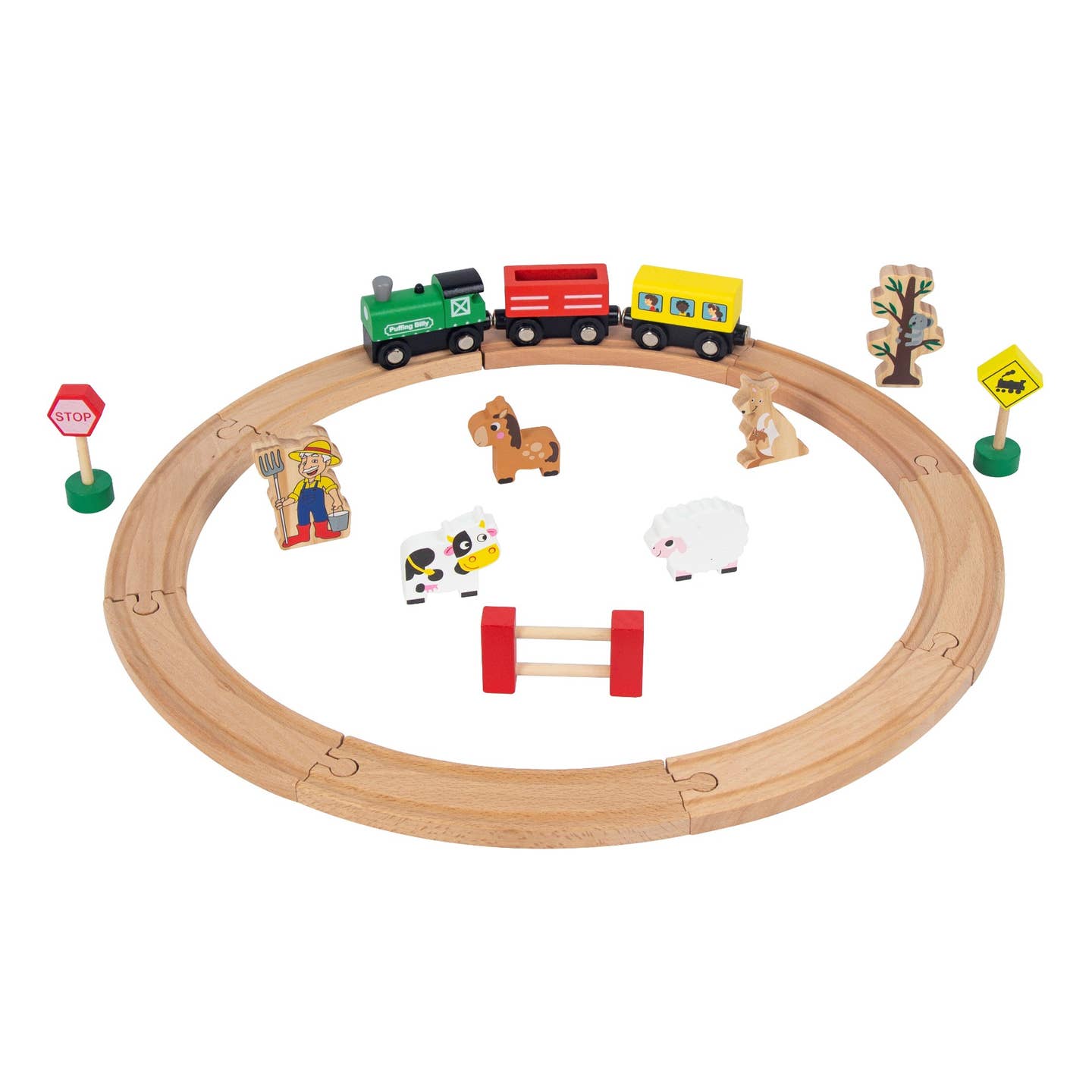 ToysLink - Wooden Magnetic Train Set