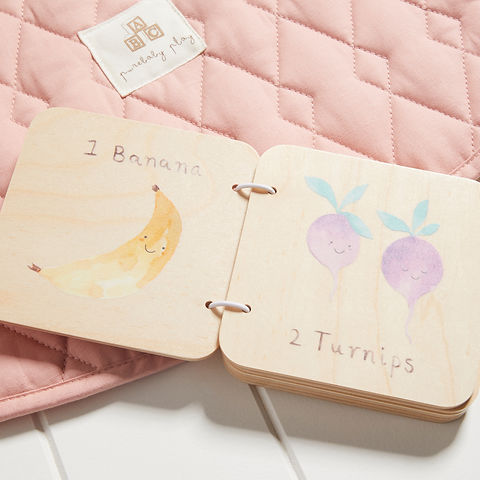 Purebaby - Wooden Book - Let's Count