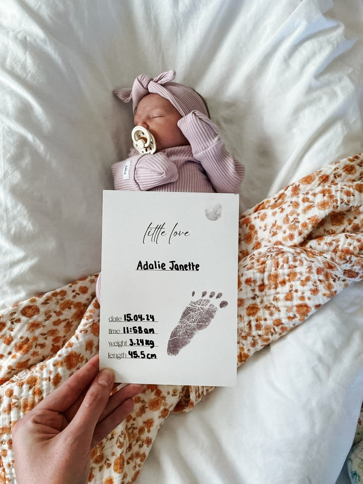 Little Lullaby - Inkless Milestone Cards