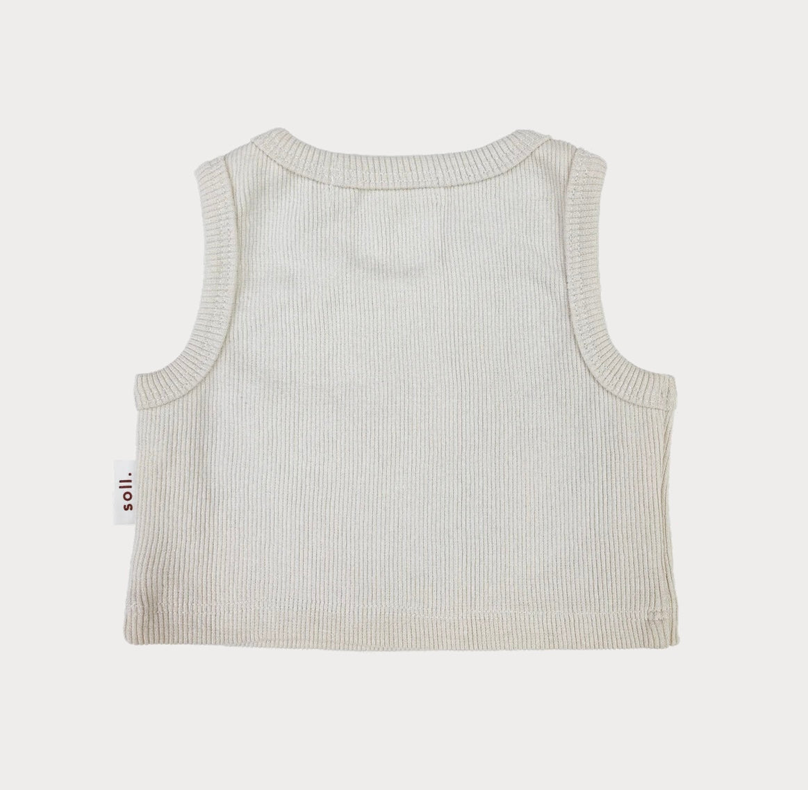 Soll The Label - Ribbed Singlet - Oat