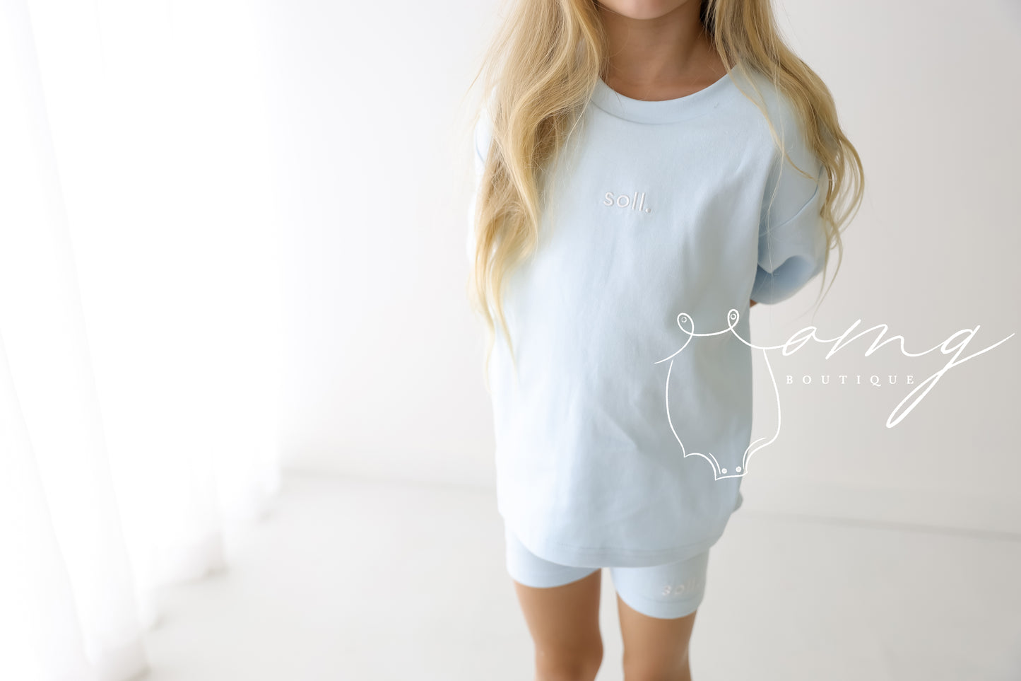 Soll The Label - Cotton tee & Shorts Set - Blue