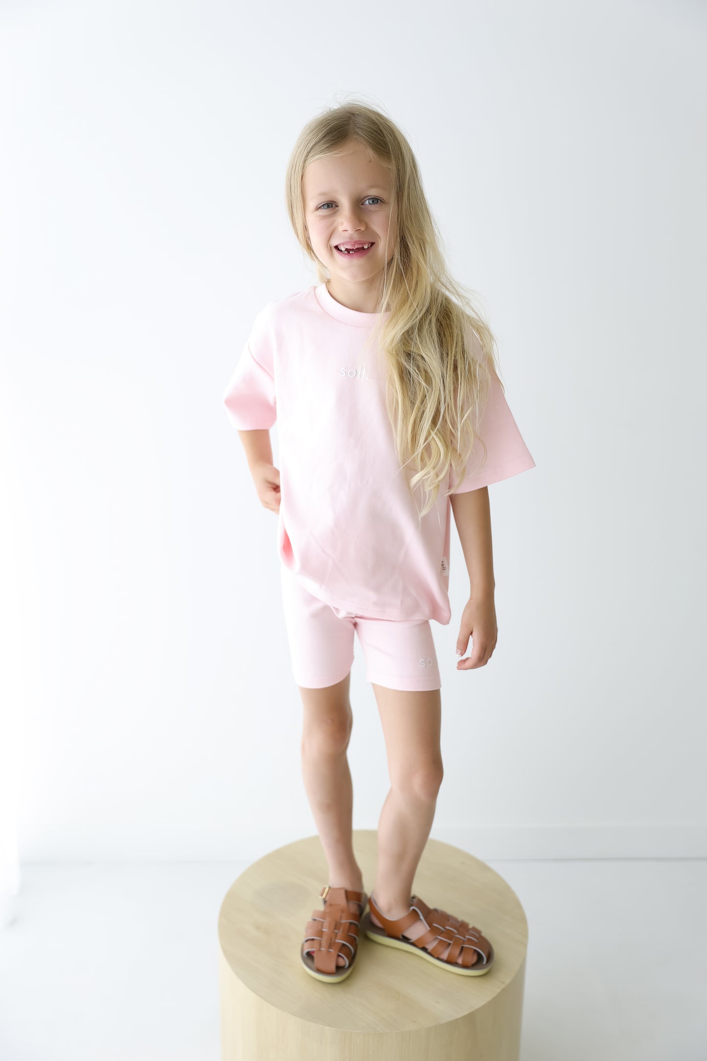 Soll The Label - Cotton tee & Shorts Set - Pink