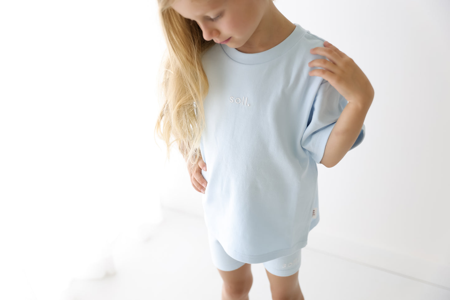 Soll The Label - Cotton tee & Shorts Set - Blue