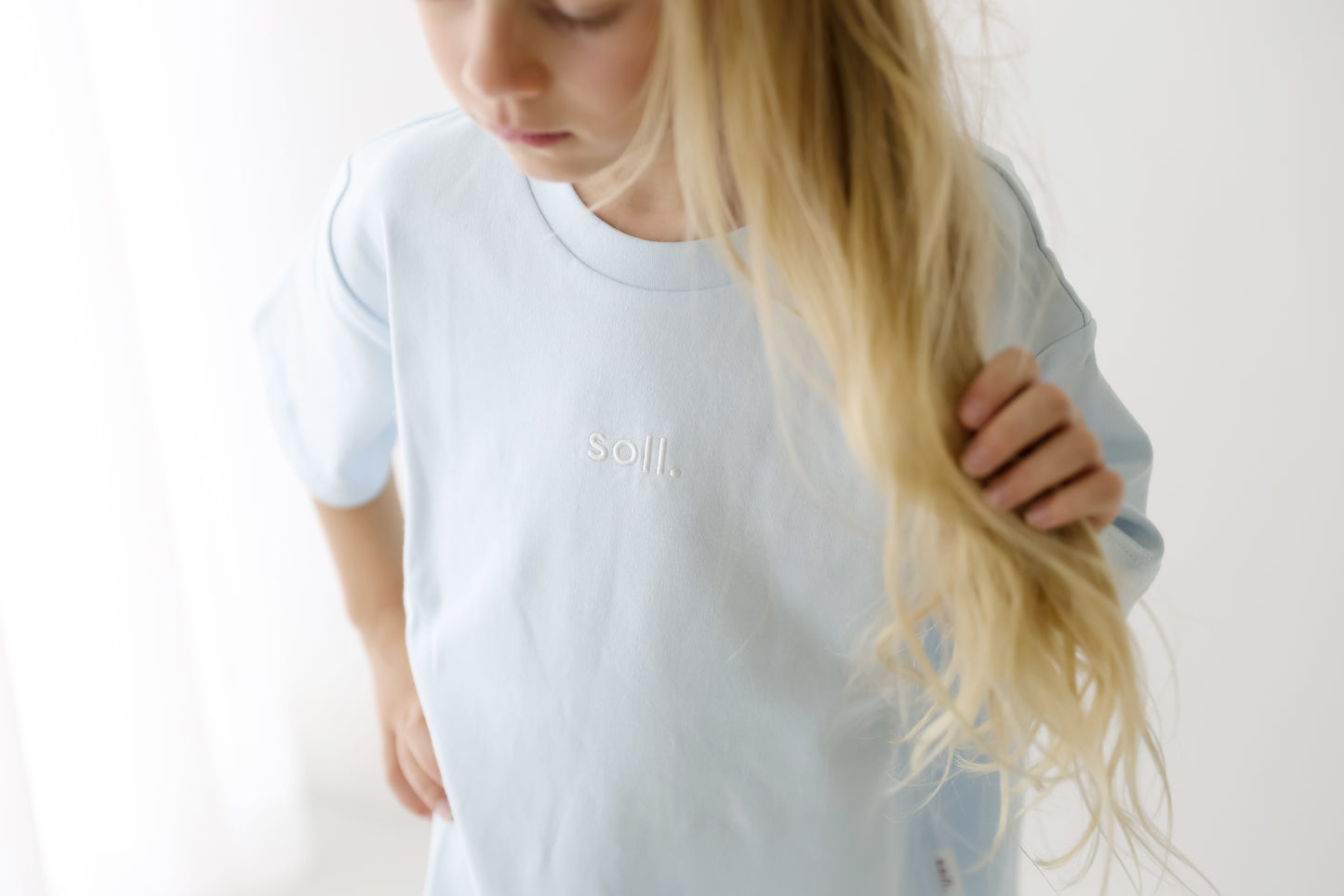 Soll The Label - Cotton tee & Shorts Set - Blue