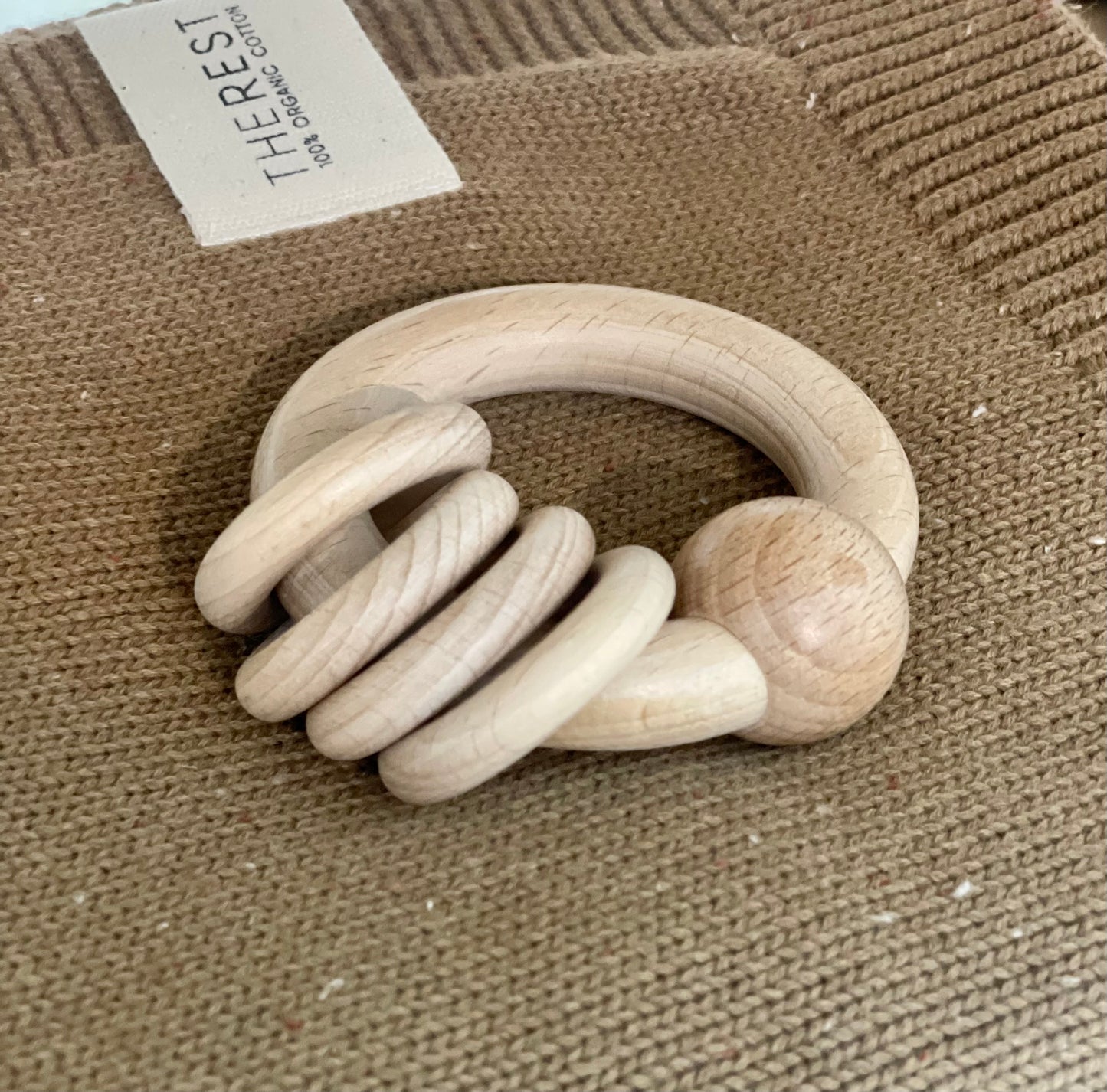 OMGboutique - Wooden Teething Ring - Beechwood