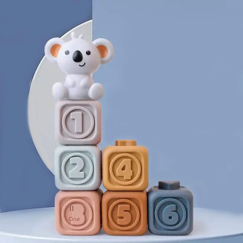 Omgboutique - Silicone Stacking Blocks - Koala