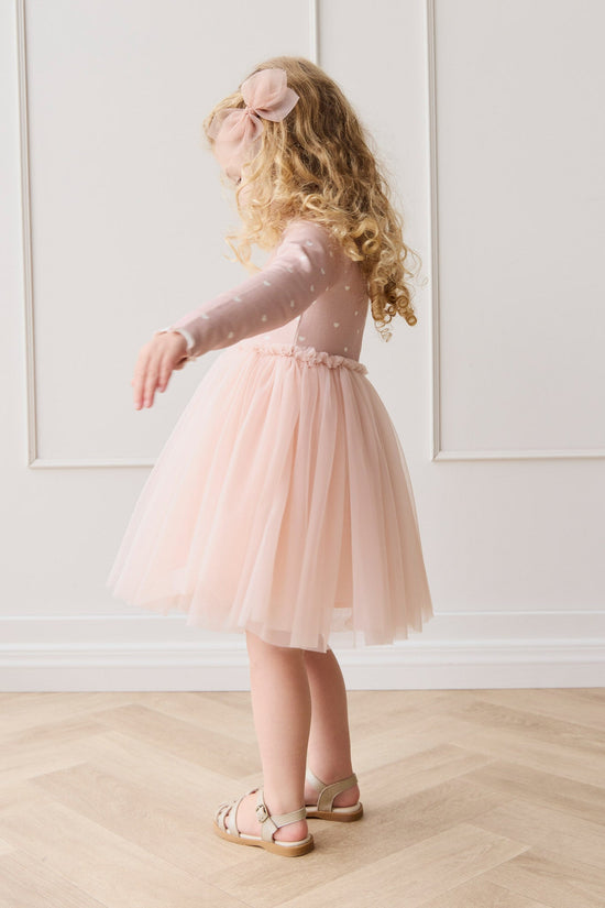 Jamie Kay - Anna Tulle Dress - Petite Heart Old Rose