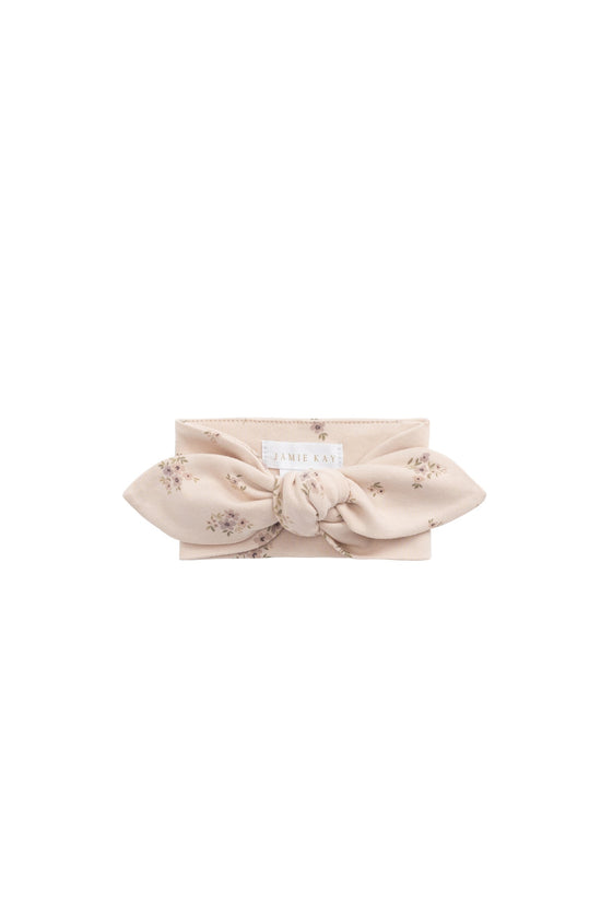 Jamie Kay - Organic Cotton Headband - Goldie Bouquet Pink Tint