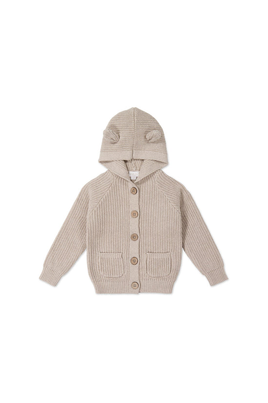 Jamie Kay - Humphrey Knitted Cardigan - Sand Marle Fleck