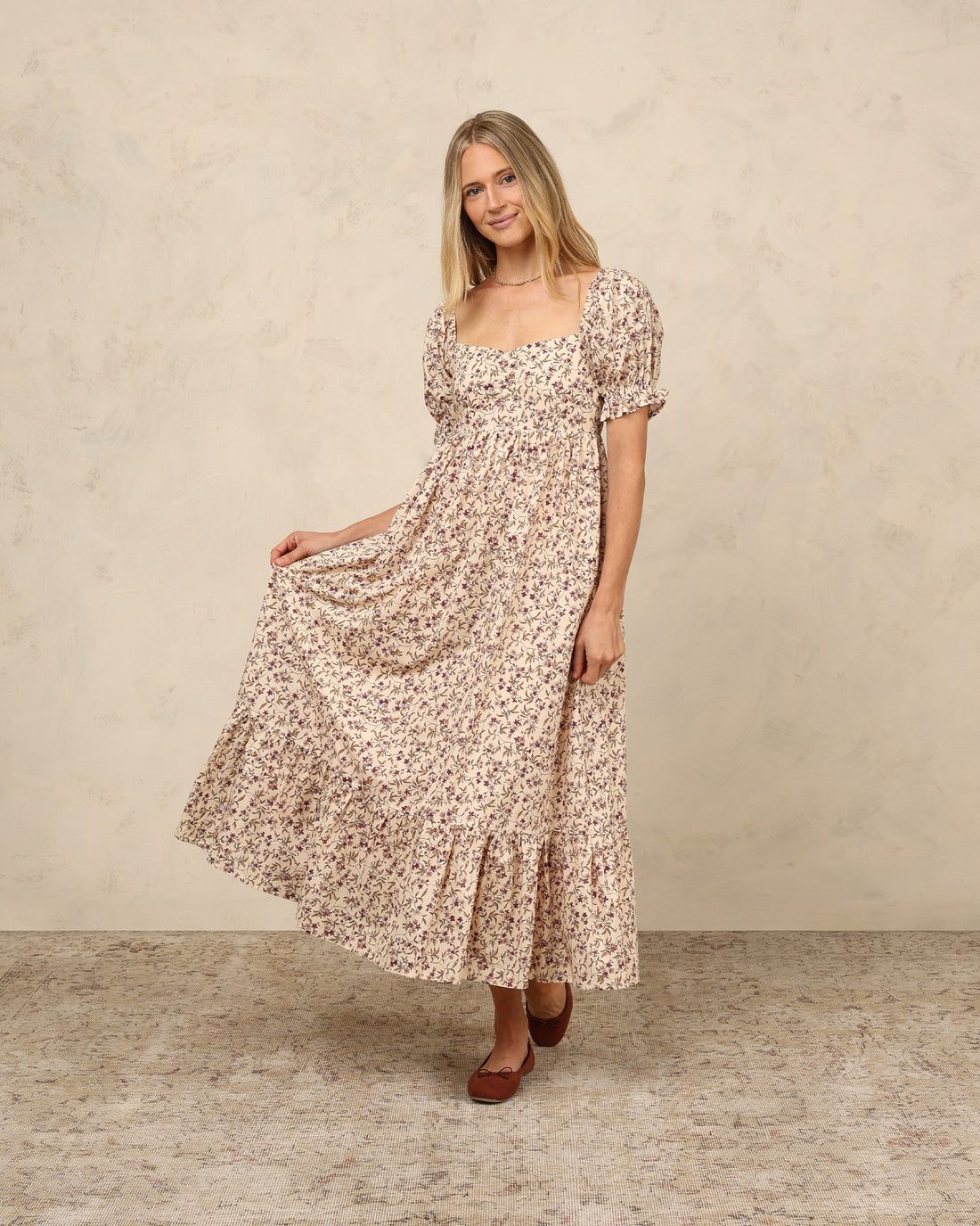 NORALEE - Chloe Dress - Fig Floral