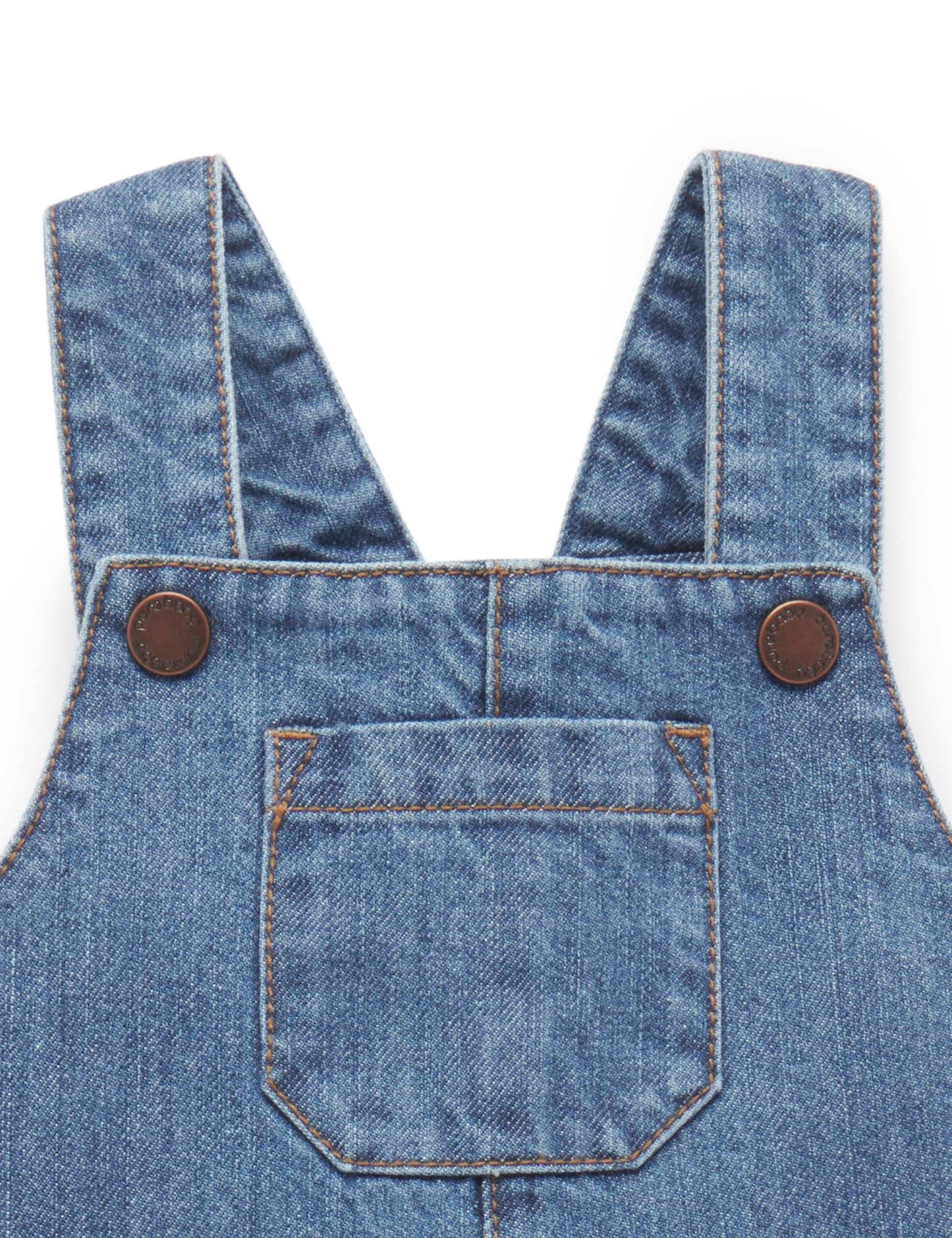 Purebaby - Denim Overall - Mid Denim