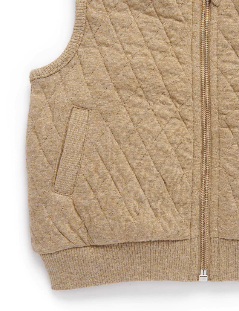 Purebaby - Quilted Vest -cinnamon