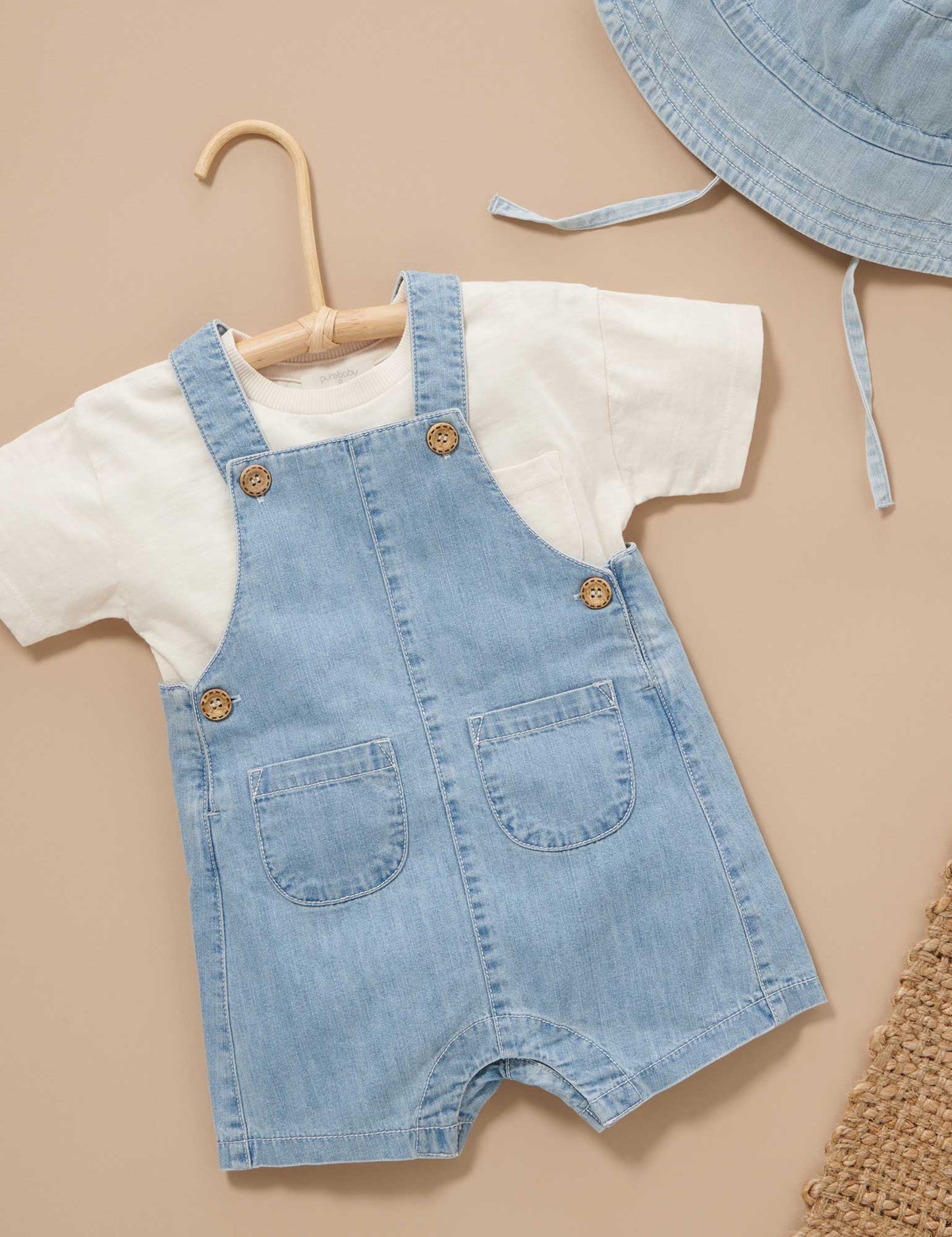 Purebaby - Denim Overalls