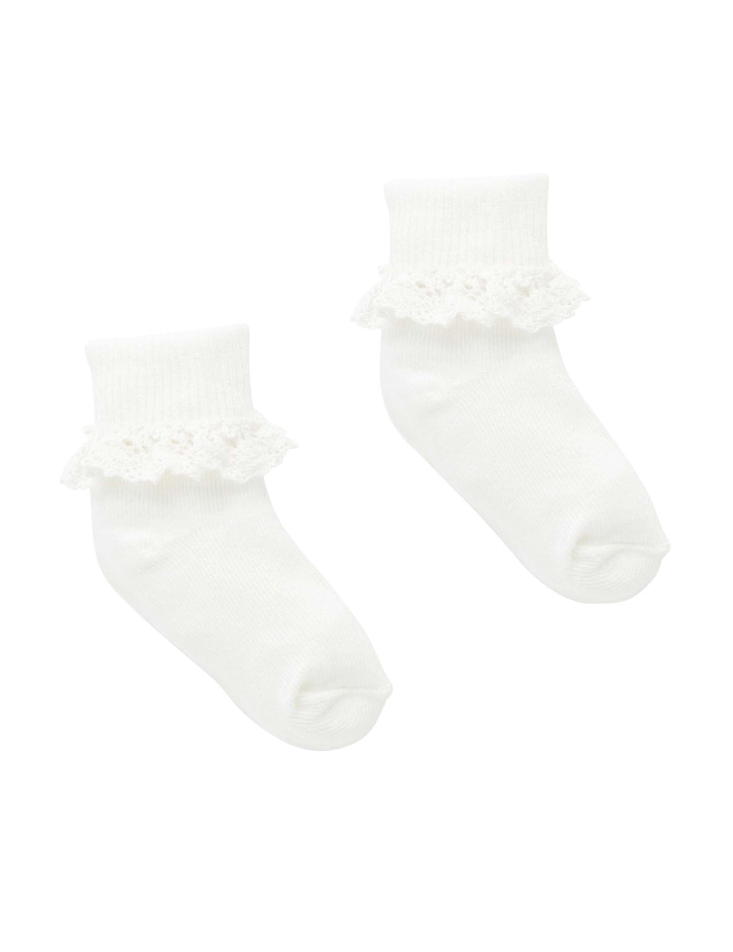 Pure Baby - Lace socks - White