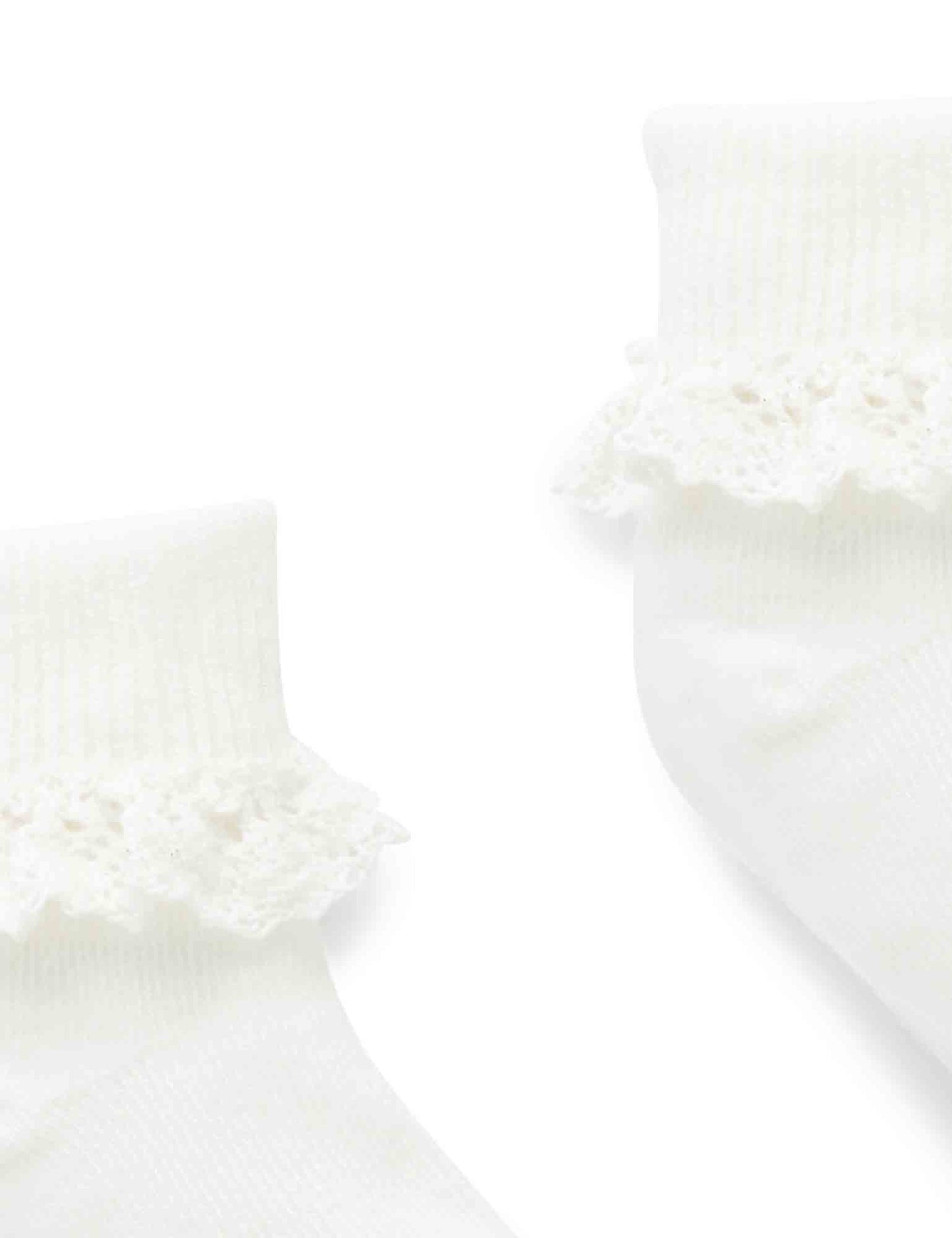 Pure Baby - Lace socks - White