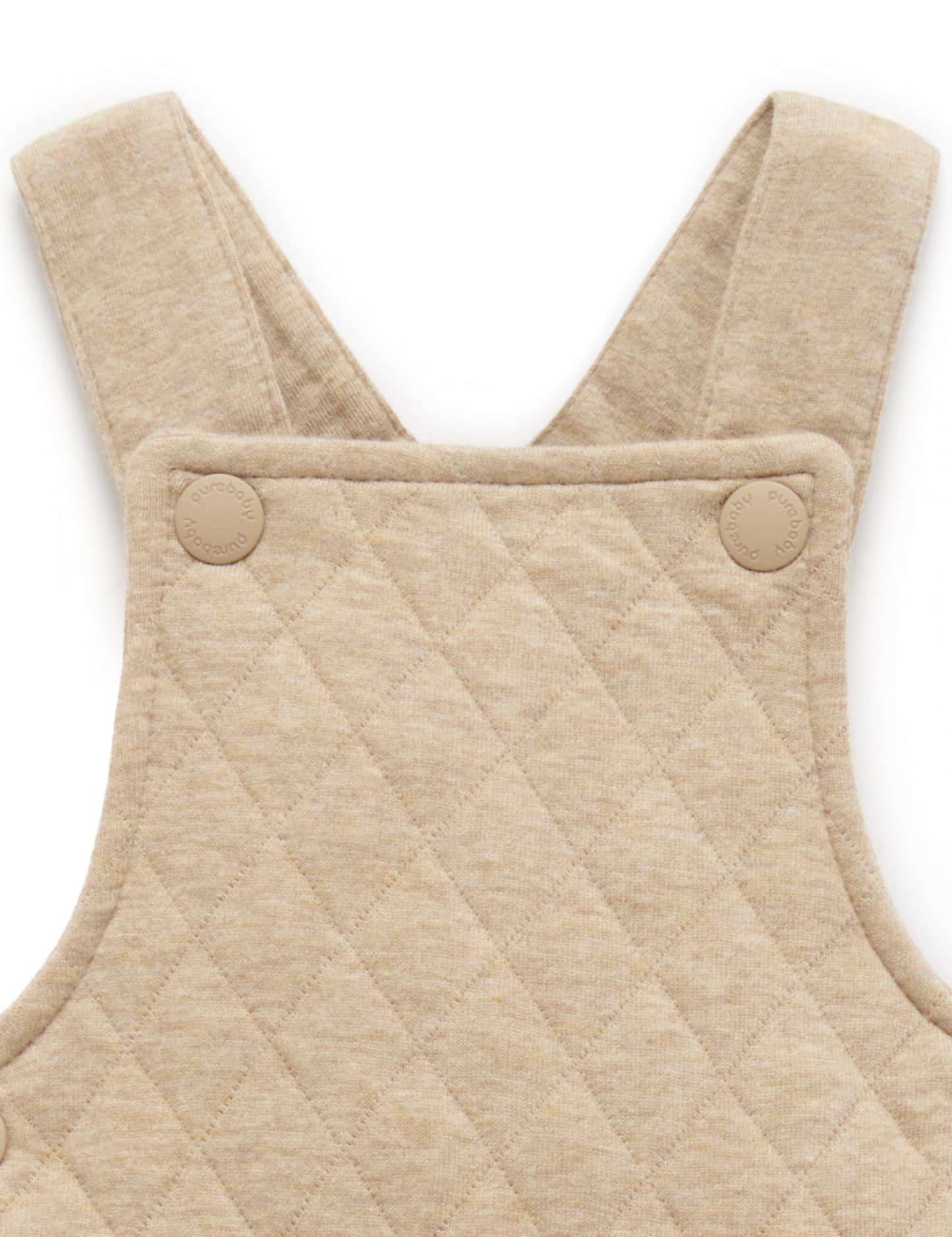 Purebaby - Quilted Overall - Biscuit Melange