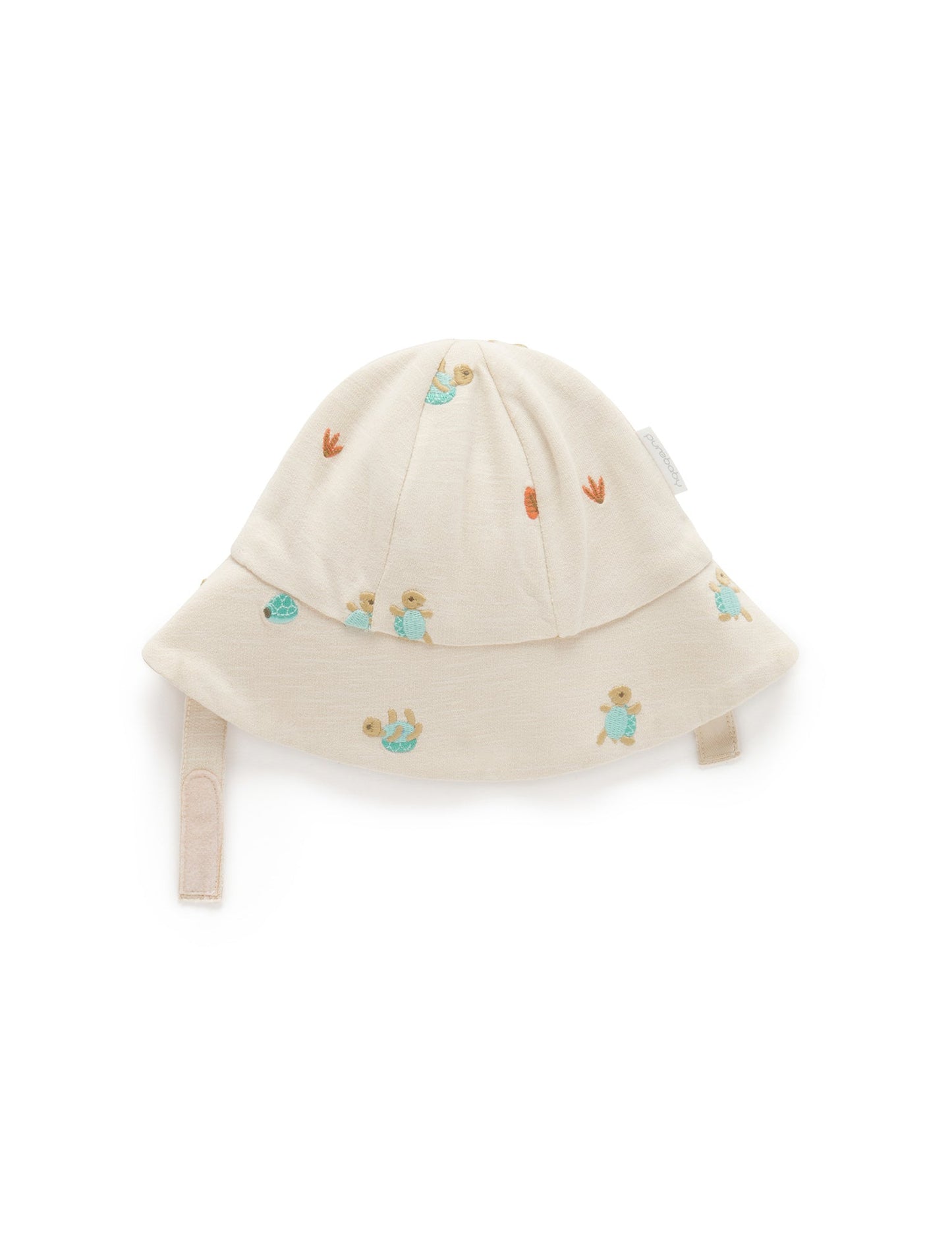 Purebaby - Broderie Hat Turtle