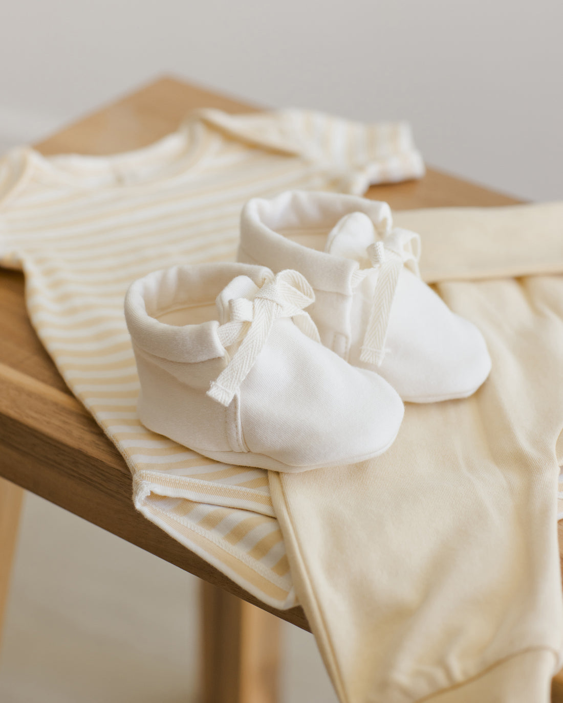 Quincy Mae - Baby Booties - Ivory