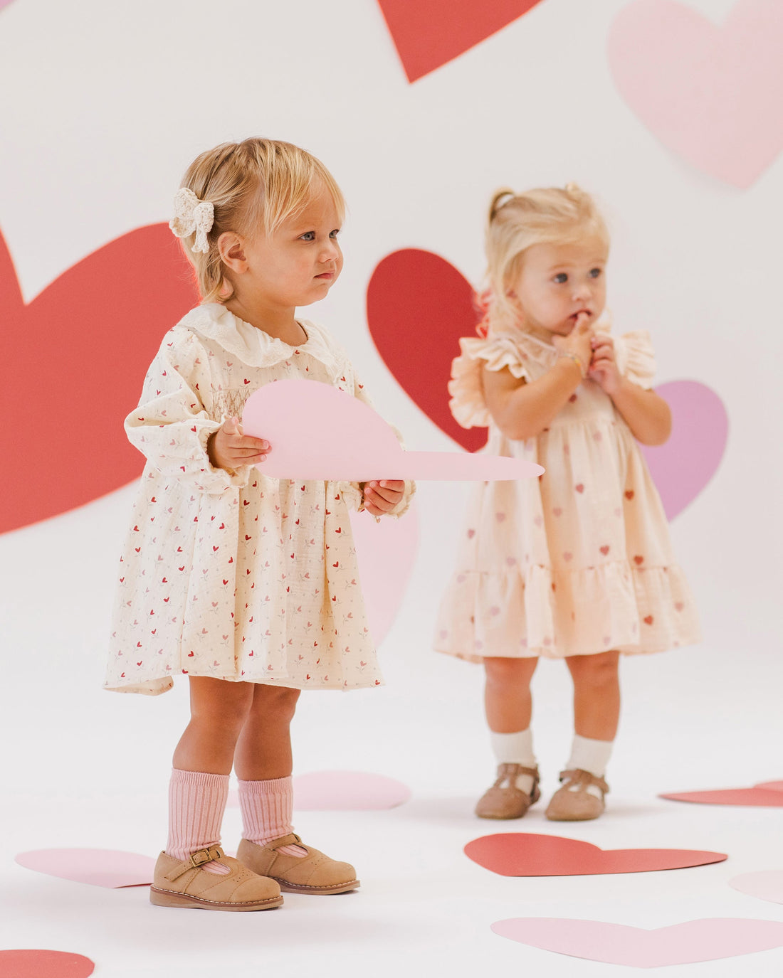 Quincy Mae - Charlotte Dress - Heart Embroidery