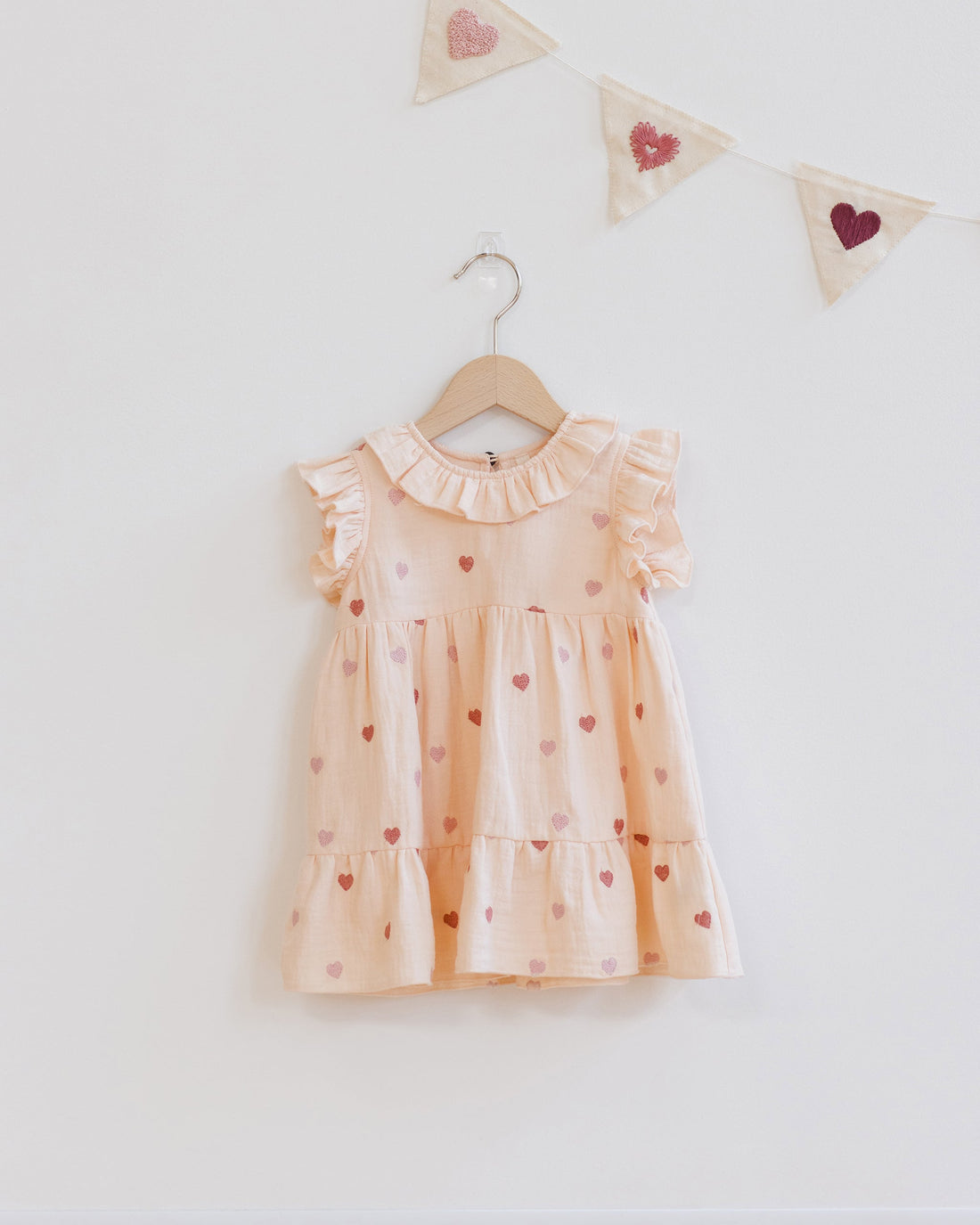 Quincy Mae - Charlotte Dress - Heart Embroidery