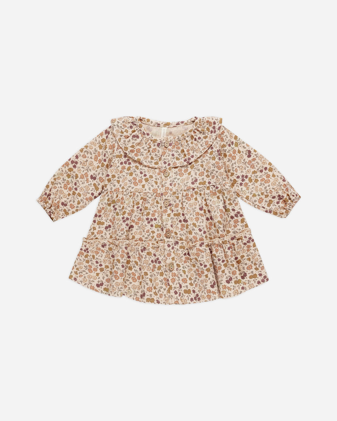 Quincy Mae - Ruffle Collar Button Dress - Posy