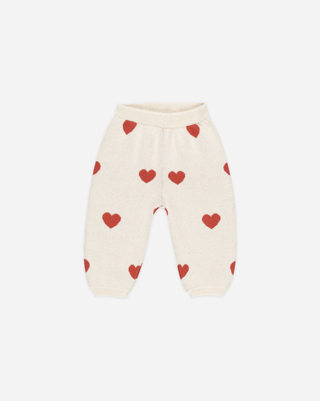 Quincy Mae - Heart Knit Pants - Ivory