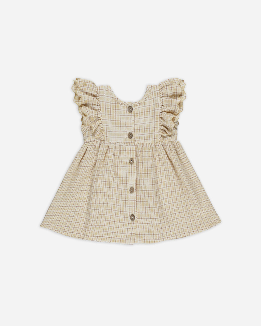 Quincy Mae - Alina Dress - Yellow Plaid