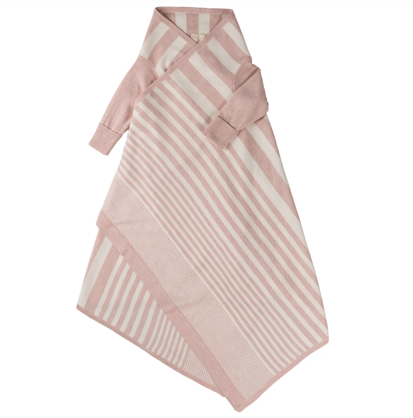 Jujo Baby - Phased Stripe Shwrap - Pink/White