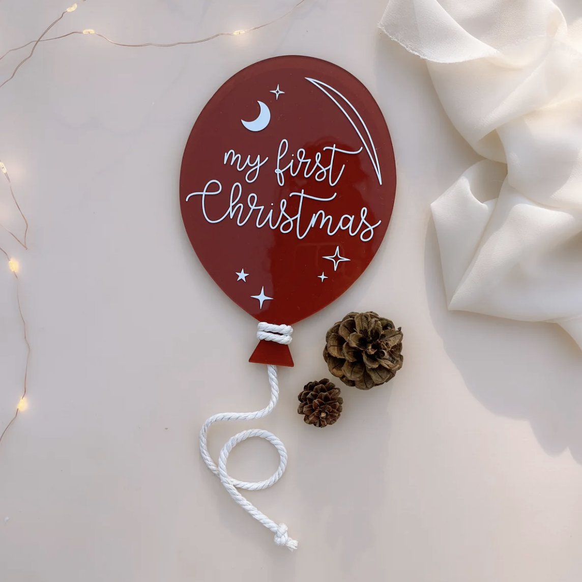 Salt & Pine - My First Christmas Acrylic Balloons