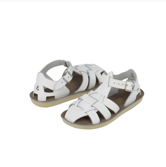 Saltwater Sandals - Sun-San-Shark Infant - White