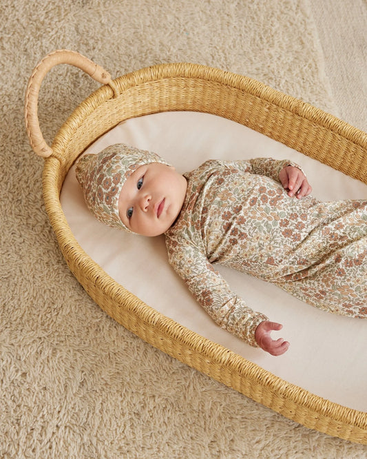 Quincy Mae - Bamboo Baby Gown & Hat Set - Wildflowers