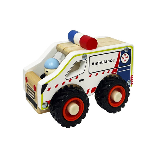 ToysLink - Wooden Ambulance