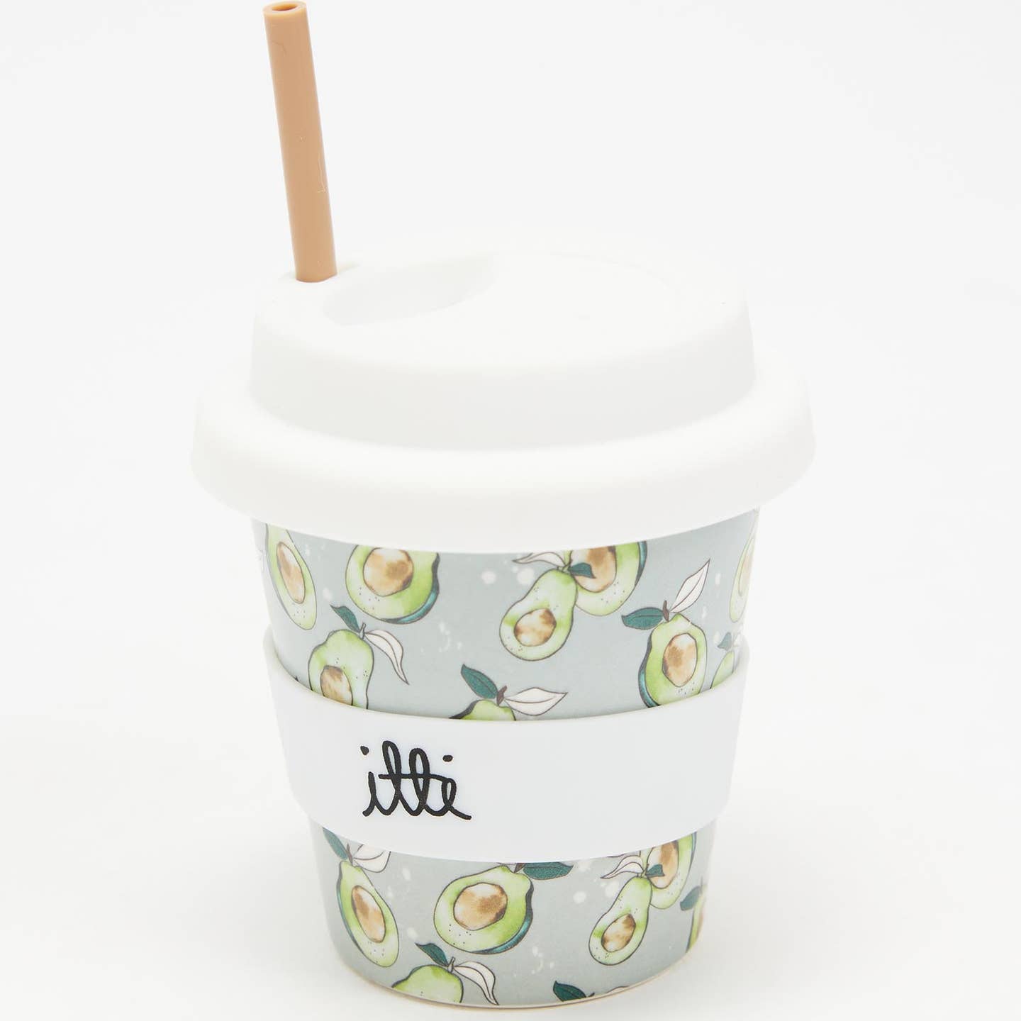 Itti - Bamboo Baby Cino Cup + 2 Straws - Avocado