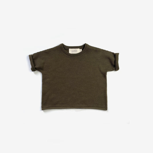 The Rest - Relaxed Knit Tee - Olive